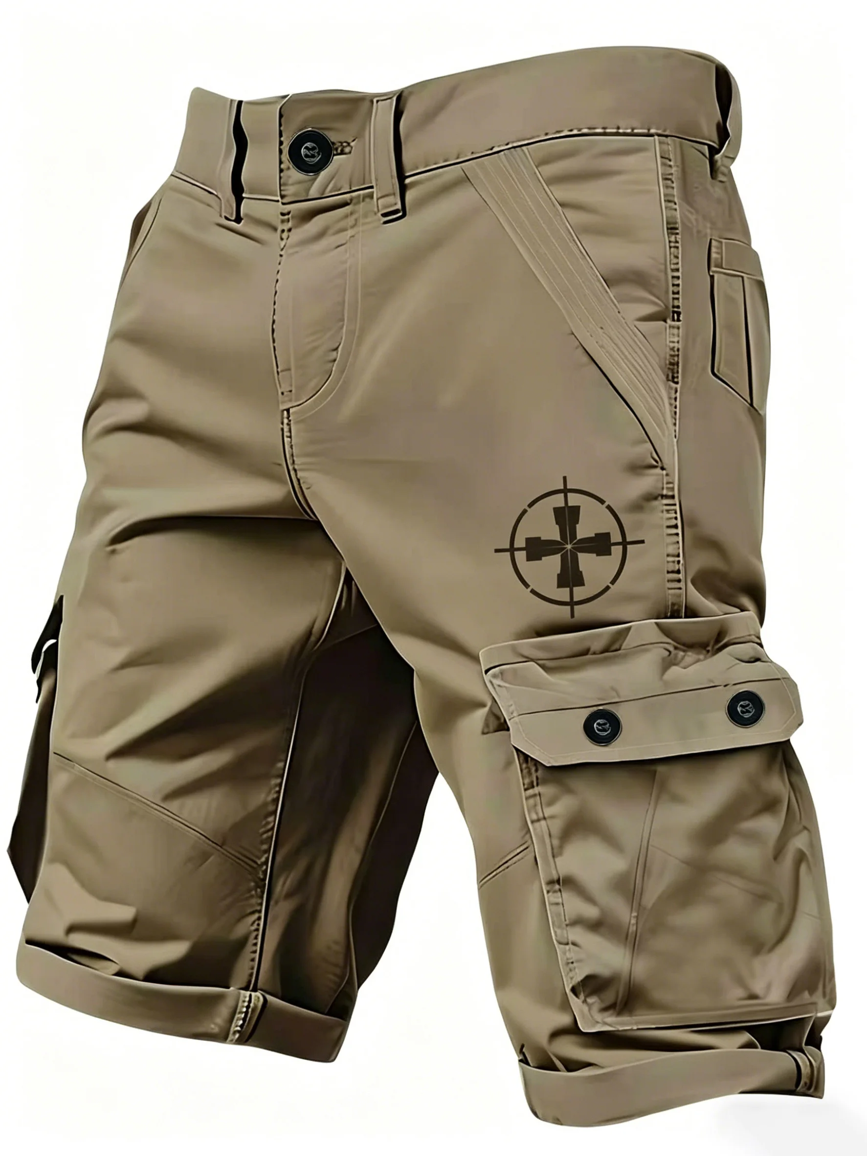 

A summer essential for men: versatile cargo shorts (with pockets)—perfect for sports and running.