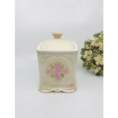 Acar Rose Series Porcelain Jar 1000 ml