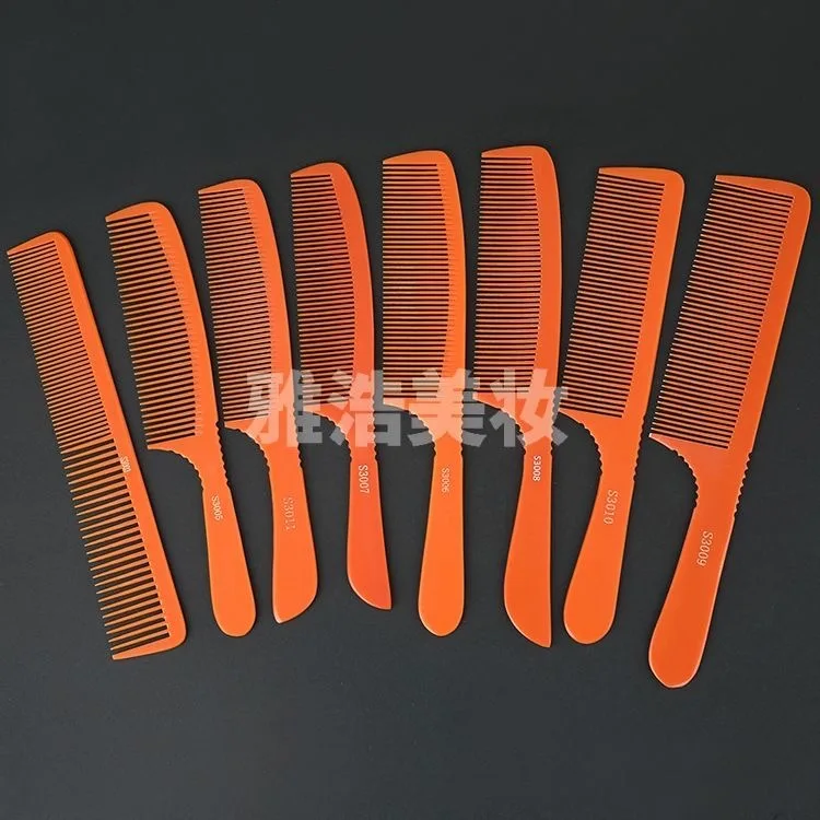 Anti-Static Electric Wood Comb Hairdressing Heat-Resistant Formica PointyTtail Professional Barber Comb Men's Hair Flat Comb