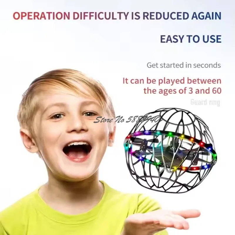 

Умный дрон с управлением жестами для футбольных игр, двухрежимный пульт ДУ, 2.4G, 3D-переворот, взлет одной кнопкой, автоматическое удержание высоты, радиоуправляемый квадрокоптер