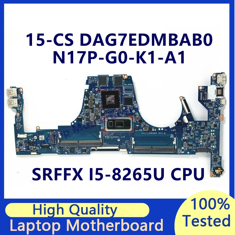

Системная плата DAG7EDMBAB0 для ноутбука HP 15-CS с процессором SRFFX I5-8265U