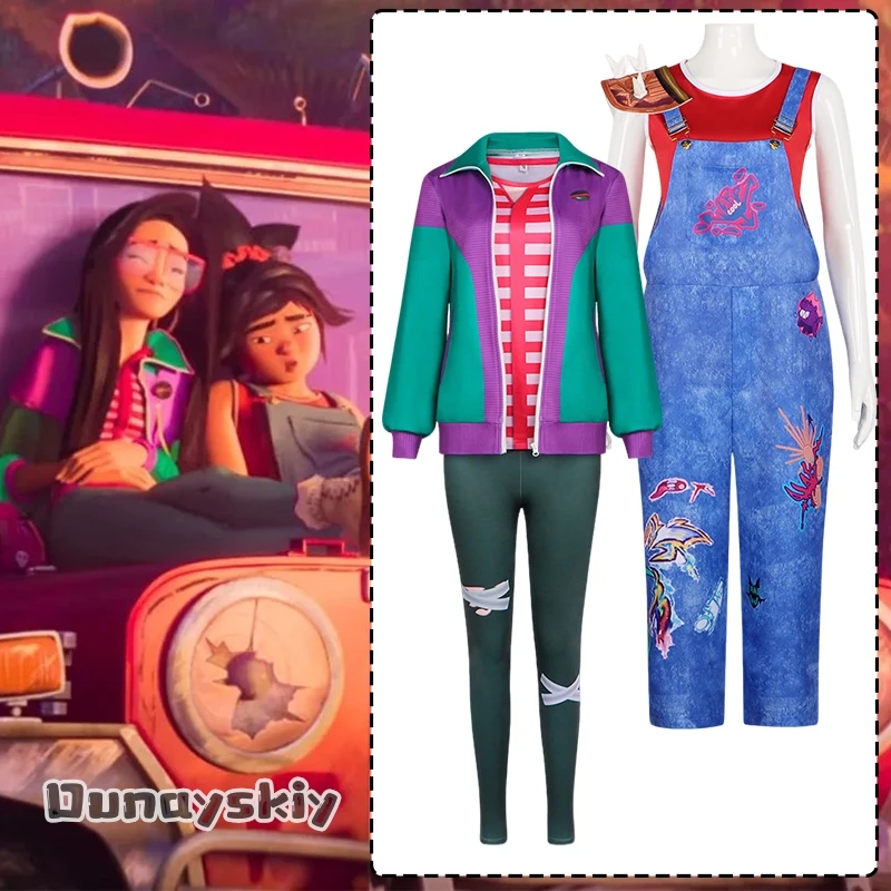 

Cartoon Forgotten Island Jo Ryza‌ Cosplay Costume Anime Movie Character Roleplay Outfit Halloween Disguise Dress Up Ornament
