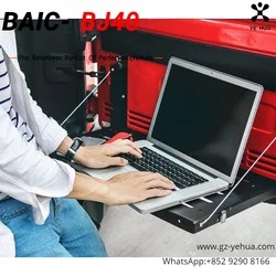 For Baic BJ40 Plus Ickx K2 2014-2023 Tailgate Storage Rack Metal Folding Table Auto Interior Accessories for Vehicles