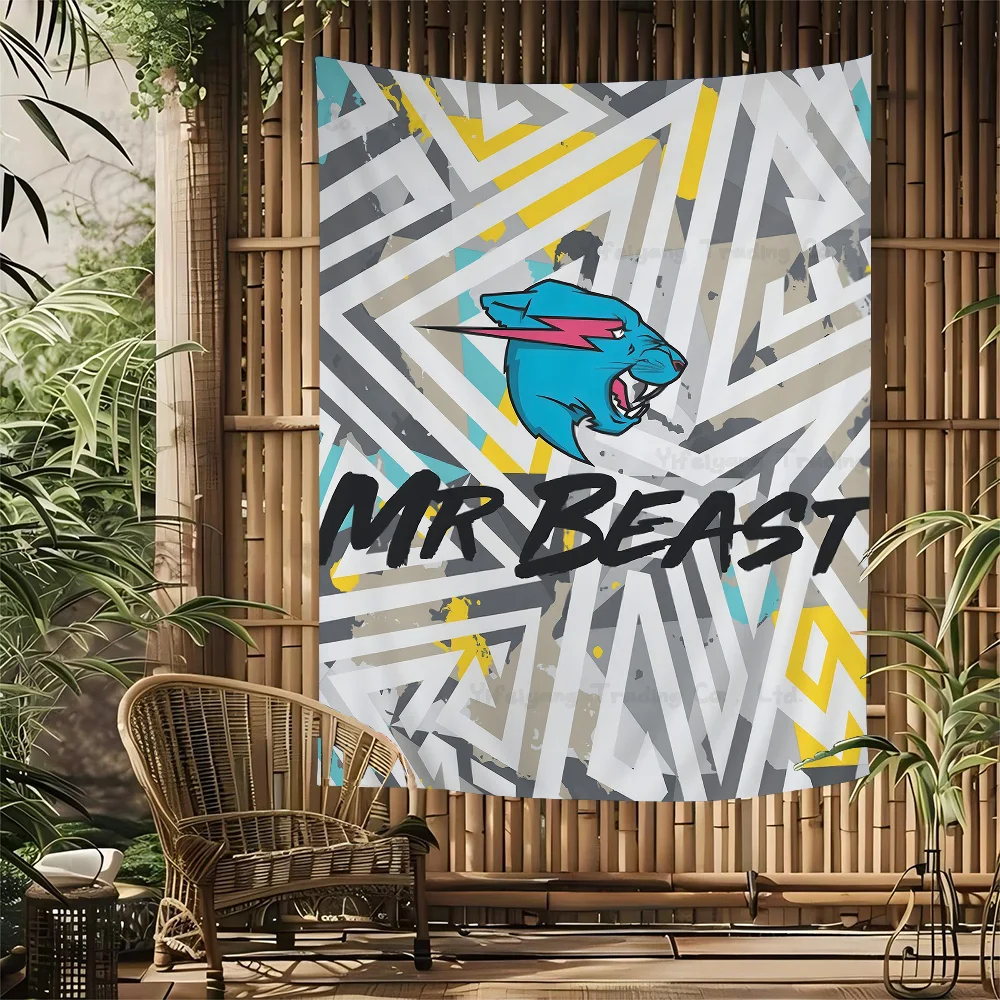 Game Blogger Mr-Beast Hanging Bohemian Tapestry Hanging Tarot Hippie Wall Rugs Dorm Japanese Tapestry