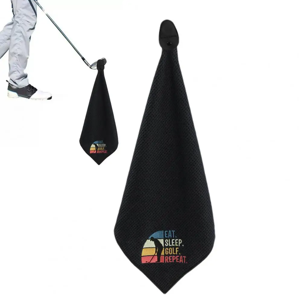 Golf Towel with Magnet Soft Golf Towel Quick Drying Magnetic Microfiber Golf Towel with Waffle Pattern Club Ball Cloth for Men