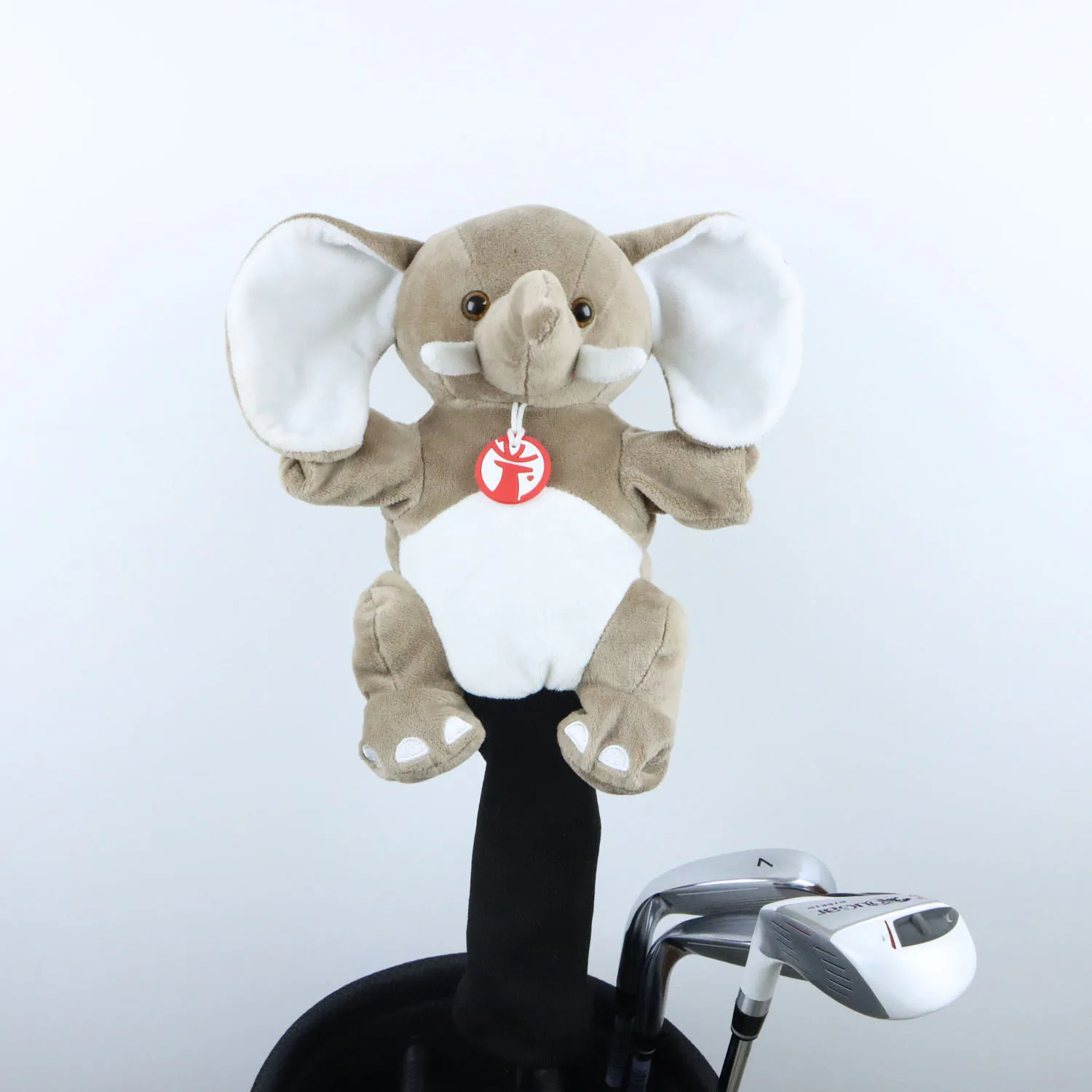 Elephant Plush Golf Headcover for Driver Fairway Golf Head Cover Protector Cover for Men and Women Golf Mascot Novelty Gifts