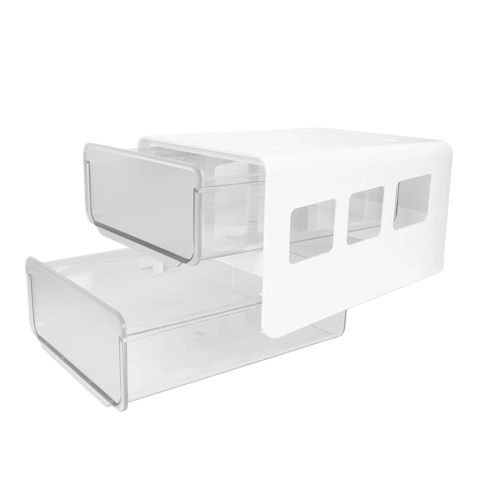 Drawer Style Box Under Desk Storage Organizer Table Bottom Adhesive Pen Box Hidden Drawer For Office Home Classroom