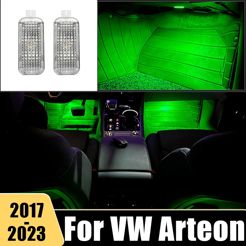 

LED Car Footwell Lamp Atmosphere Light Ambient Lights Interior Accessories For VW Arteon 3H 2017 2018 2019 2020 2021 2022 2023