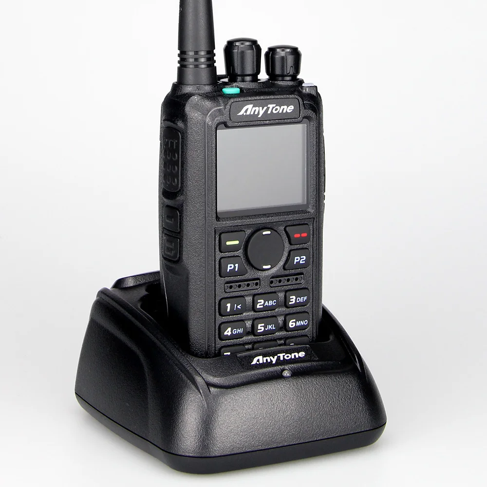 AnyTone AT-D878UVII Plus Dual Band Bluetooth PTT Digital/Analog APRS RX & TX AES256 Ecryption USB-C Charge Walkie Talkie