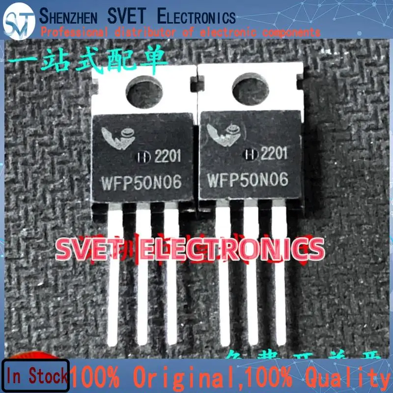 10PCS-50PCS  WFP50N06  TO-220  MOS 60V 50A  Original In Stock Fast shipping