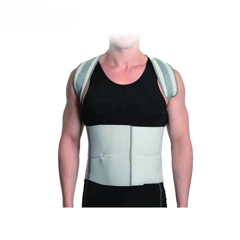 OL-WA113 Spinal brace waist posture corrector Lumbar back support belt brace with shoulder straps