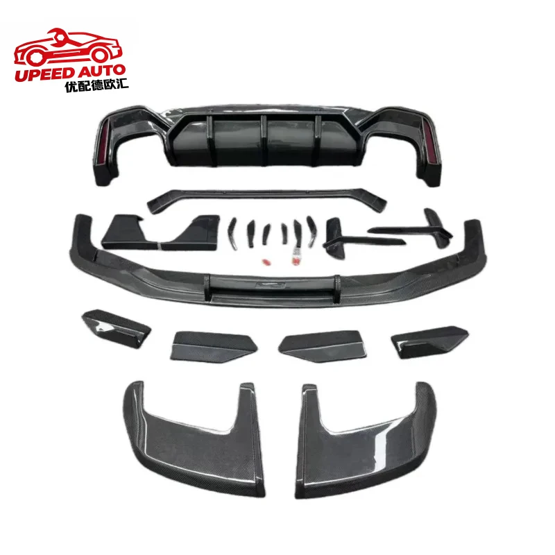 Suitable for Premium Audi RS6 C8 High Quality Carbon Fiber ABTStyle Body Kit Front Bumper Lip Diffuser Side Skirts Spoiler