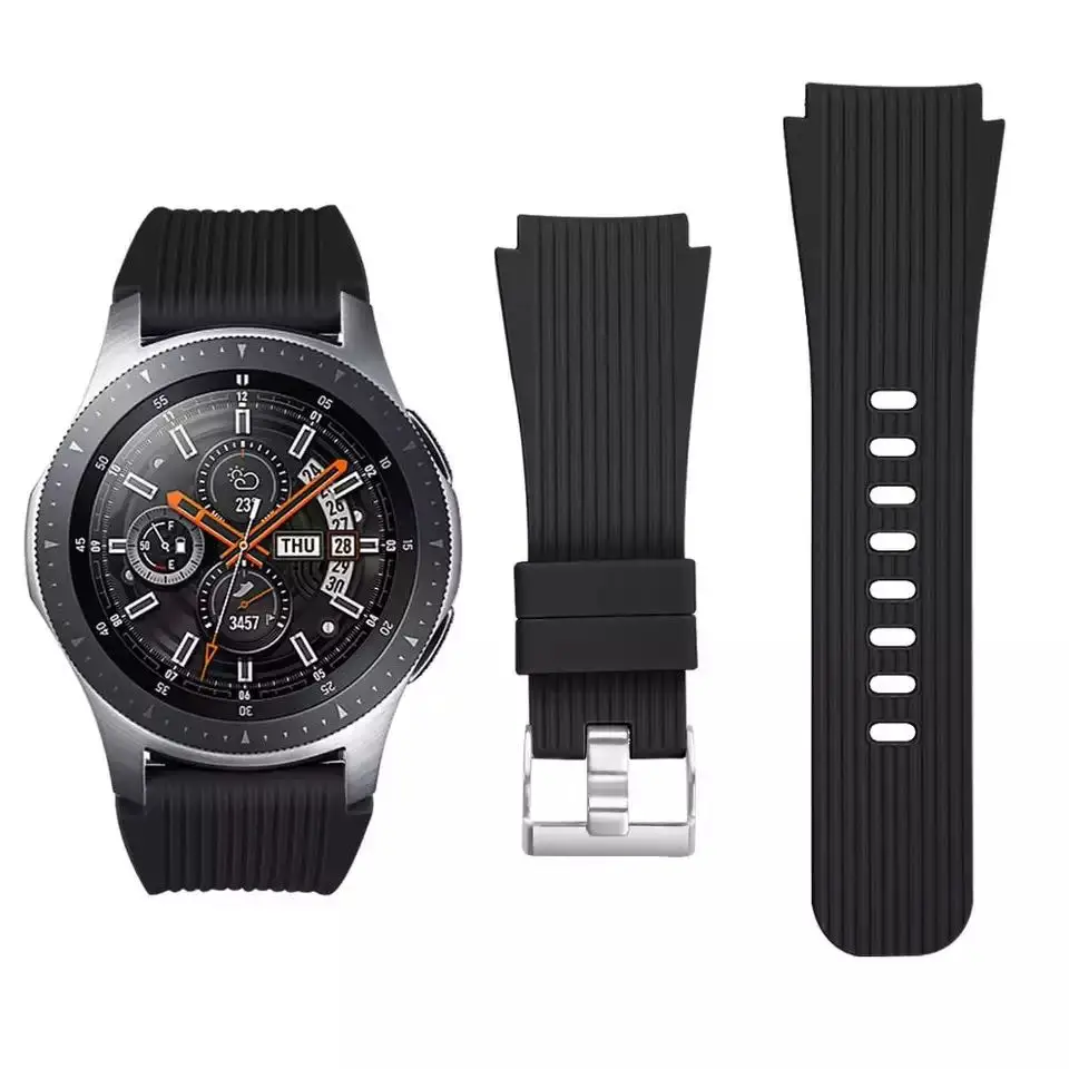 

22mm soft silicone strap For samsung Galaxy wtch 3 46mm Gear S3 GT2 46mm comfortable strap for Amazfirt GTR 47mm