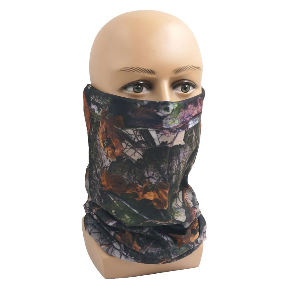 Camouflage Hunting Tactical Bandana Realtree Neck Gaiter Seamles Hiking Cycling Tube Scarf Camo Multi Purpose Use Head Wrap Hood