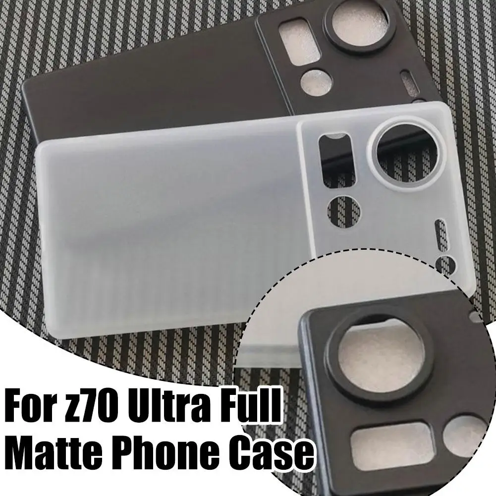 Soft TPU Case For Nubia Z70 Ultra Matte Frosted Clear Black Silicone Shell For NUBIA NubiaZ70 Z70Ultra Protective Phone Cov S7N0