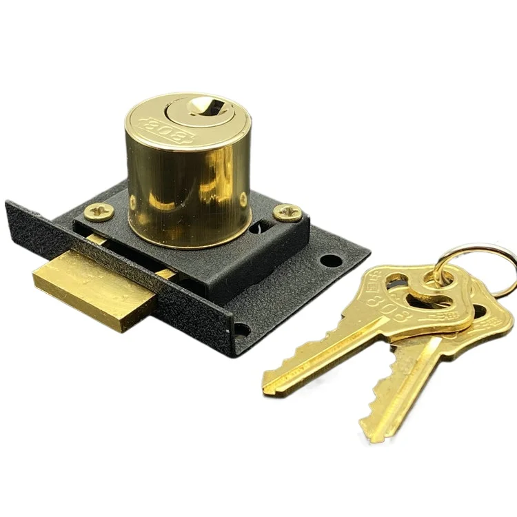 808 Brand Drawer Lock Copper Core 808 Drawer Lock (Large Head) 22mm Diameter, Durable Security Solution for Cabinets and Drawers