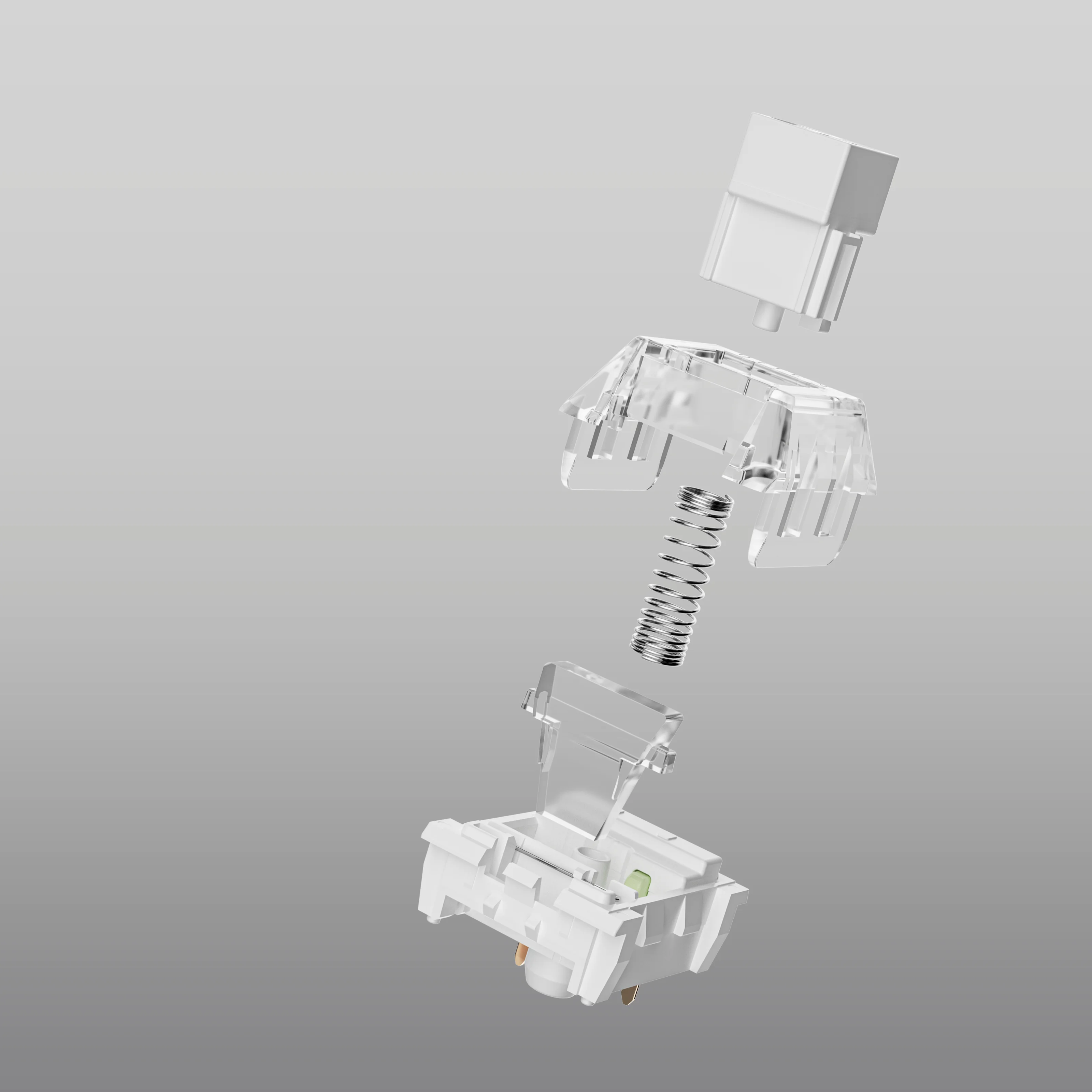 Kailh Box White Pro Switches for mx Mechanical Keyboard,3-Pin Thick Clicky/Firm Response/Gaming/RGB/Crisp Sound Switches