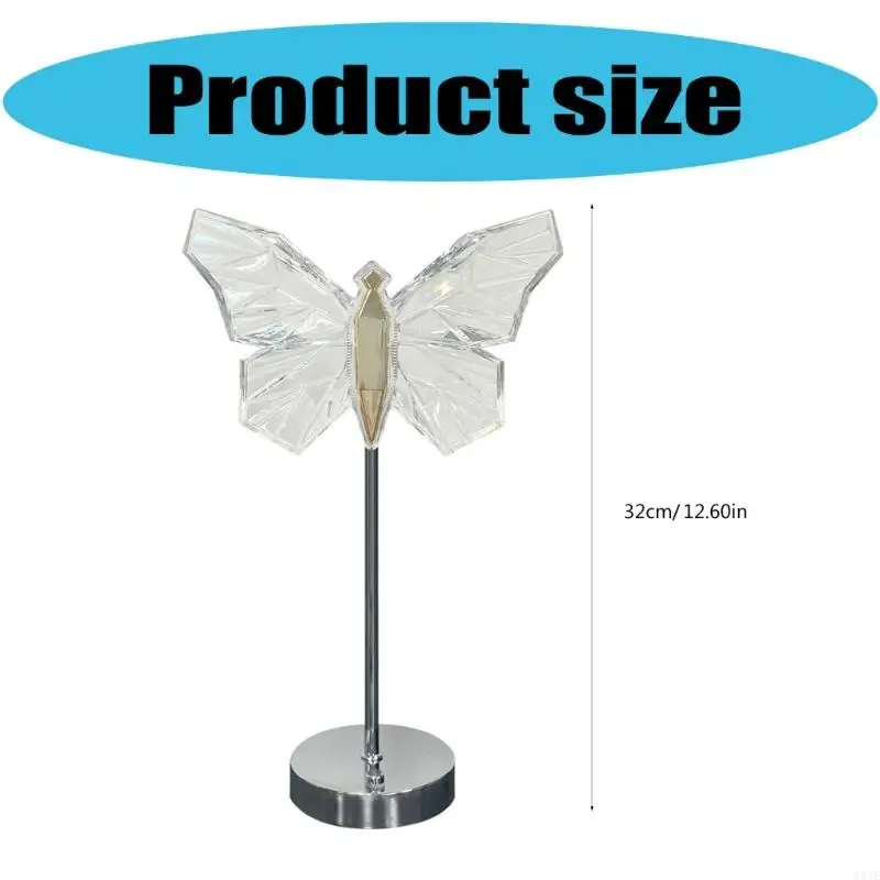 581E Butterfly Night Light Creative Bedside Light Light Light Acrylic Textura