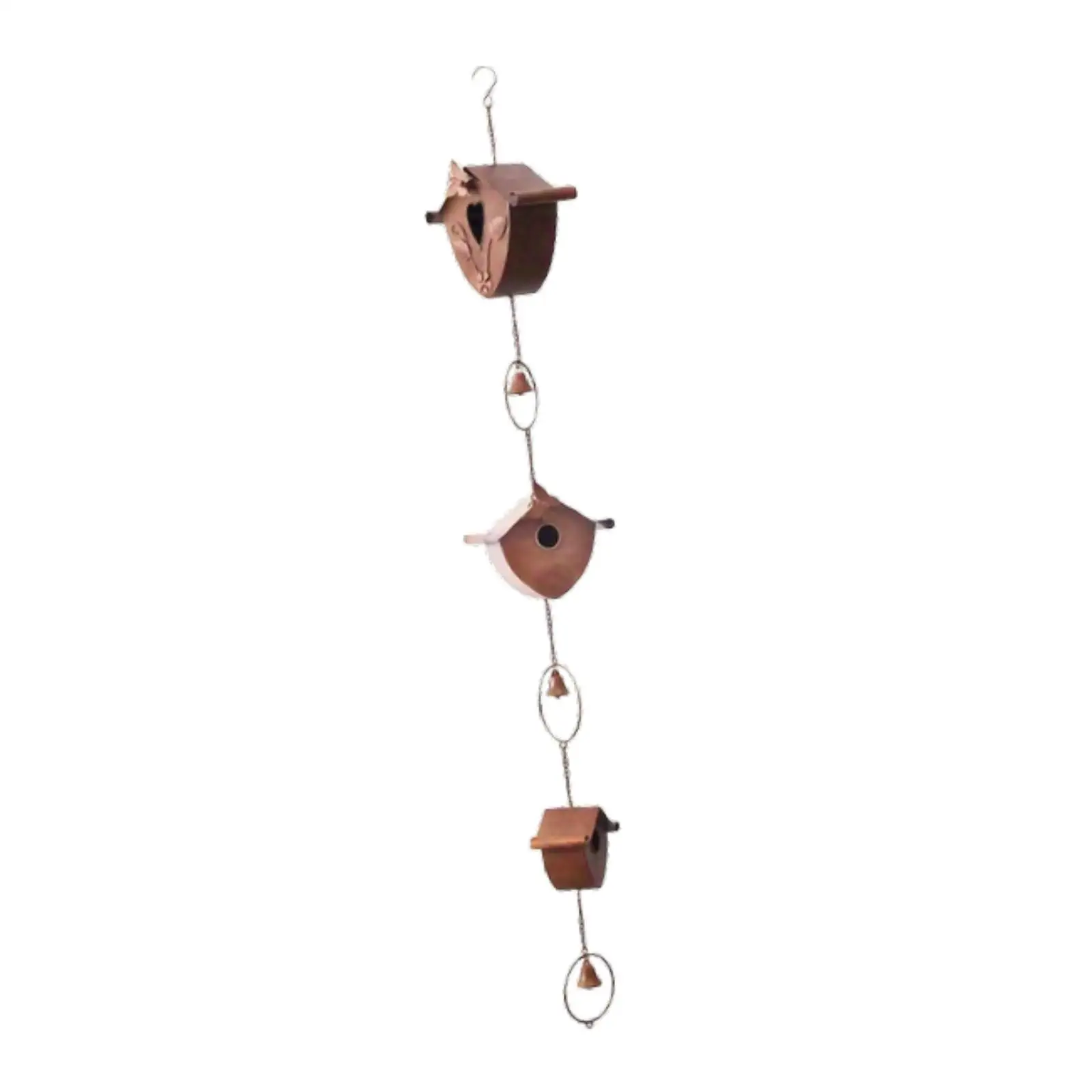 Rain Chain Ornament Outdoor Decoration for Outdoor Gutter Eaves Drainage