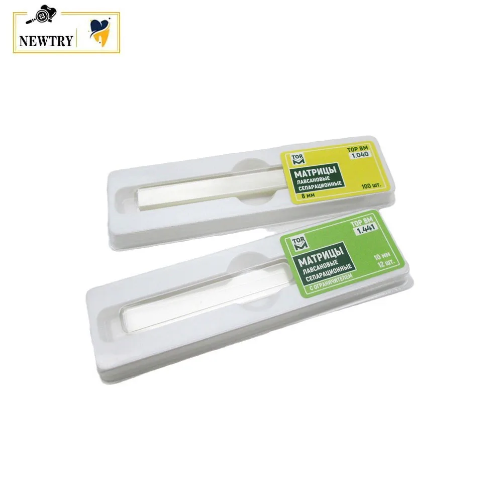

3 Boxes TOP BM Polyester Film Matrix 4 Models Clear Flexible Proximal Matrix Band Dentist Clinic Tooth Filling Shaping Strips