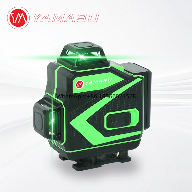 level 01 Wall  Level 16 Lines 4D 360 Green Beam Self-Leveling Rotary Leveler Vertical Cross Line