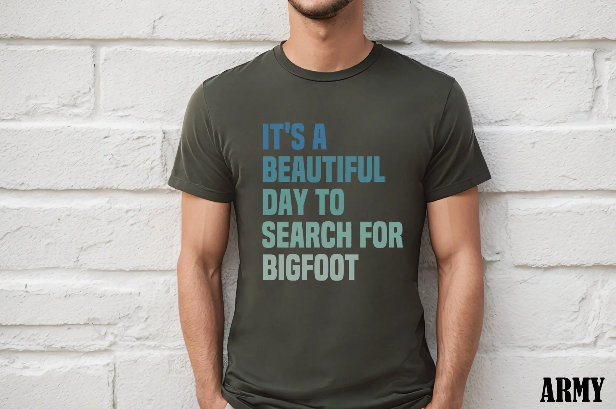 Bigfoot T Shirt Funny Sasquatch Looking For Love Legend Of Mythical Creatures