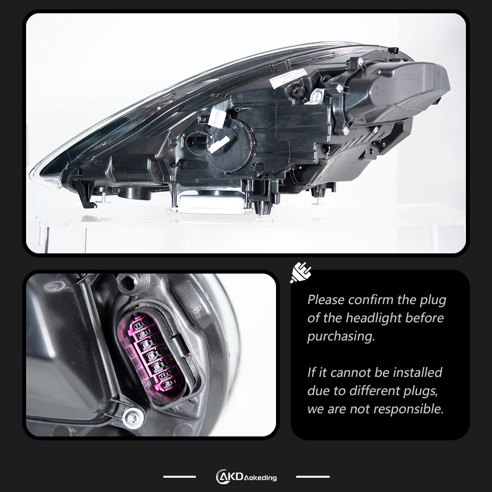 

AKD Head Lamp for Porsche Panamera LED Headlight 2018-2023 Headlights DRL Turn Signal High Beam Angel Eye Projector Lens