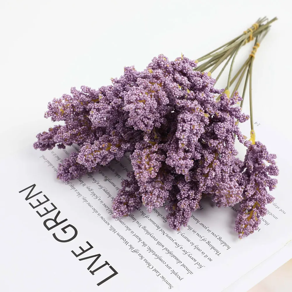 6 Stück 32 cm Ähre Qualität natürliche getrocknete Blumen Kaninchenschwanz Pampas Reed getrockneter Blumenstrauß Hochzeit Party Dekoration Pflanzen ﻿ – Detail 13