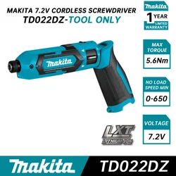 MAKITA TD022DZ Cordless Screwdriver 7.2V Rechargeable Automatic Diver Hand Electric Drill Household Batch Power Tools For Makita