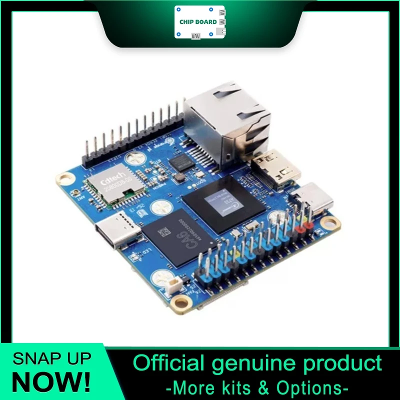 Orange Pi Zero 4 Allwinner A733 Octa Core SBC, Gigabit Ethernet, WiFi Bluetooth Dev Board