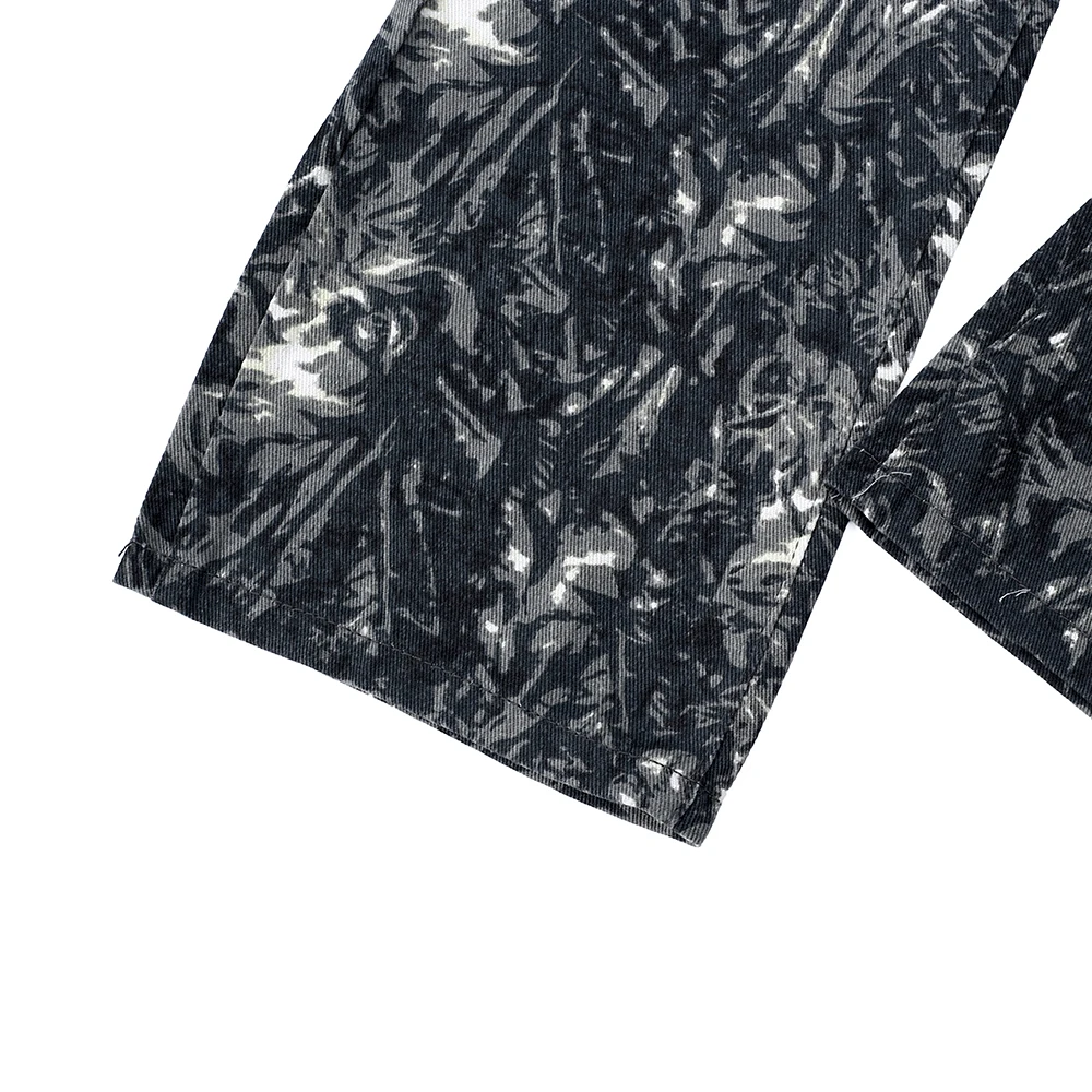 Jeans da uomo tie-dye in stile americano Autunno/inverno nuovi jeans a gamba dritta High Street Street Fashion Abbigliamento da lavoro Pantaloni casual