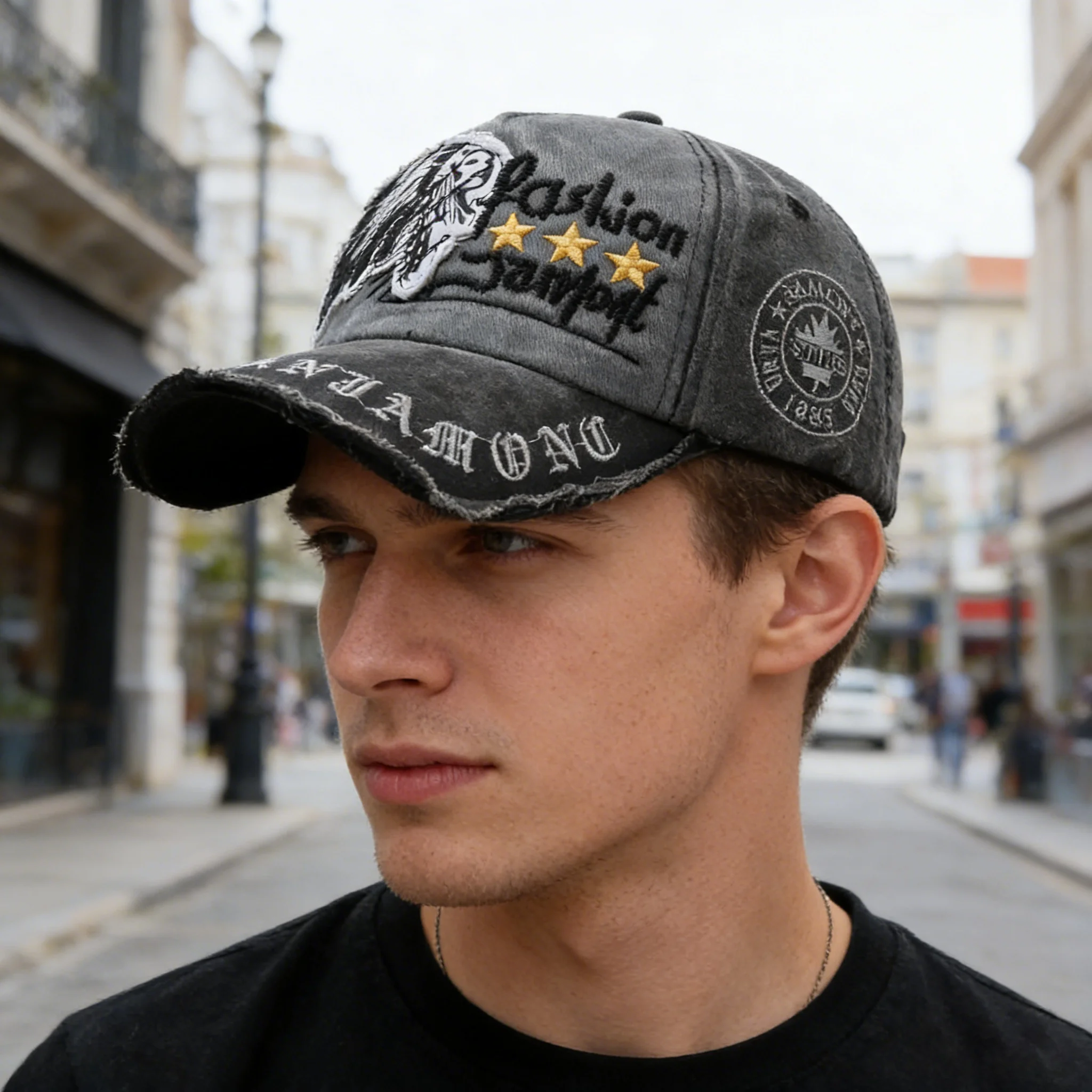 Four Seasons New Baseball Cap Retro Distressed Casual Outdoo