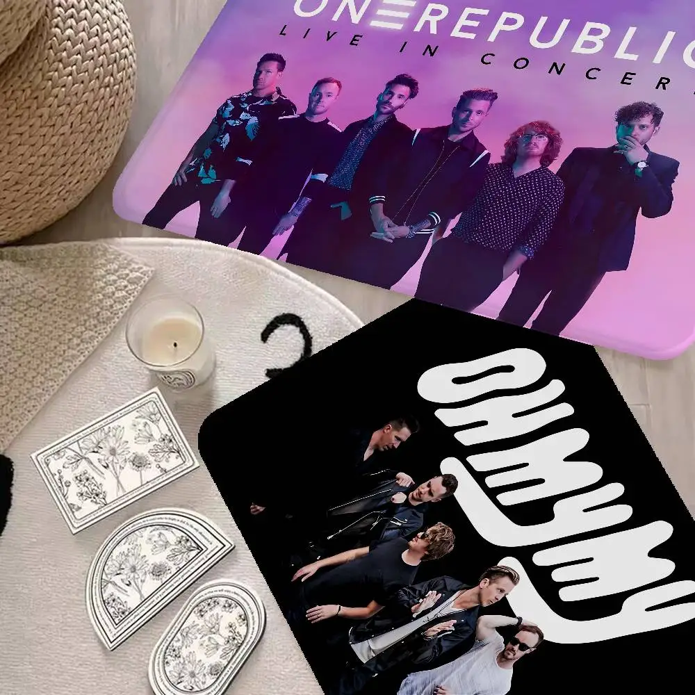 Pop Rock Band O-Onerepublic Floor Mat INS Style Soft Bedroom Floor House Laundry Room Mat Anti-skid Household Carpets