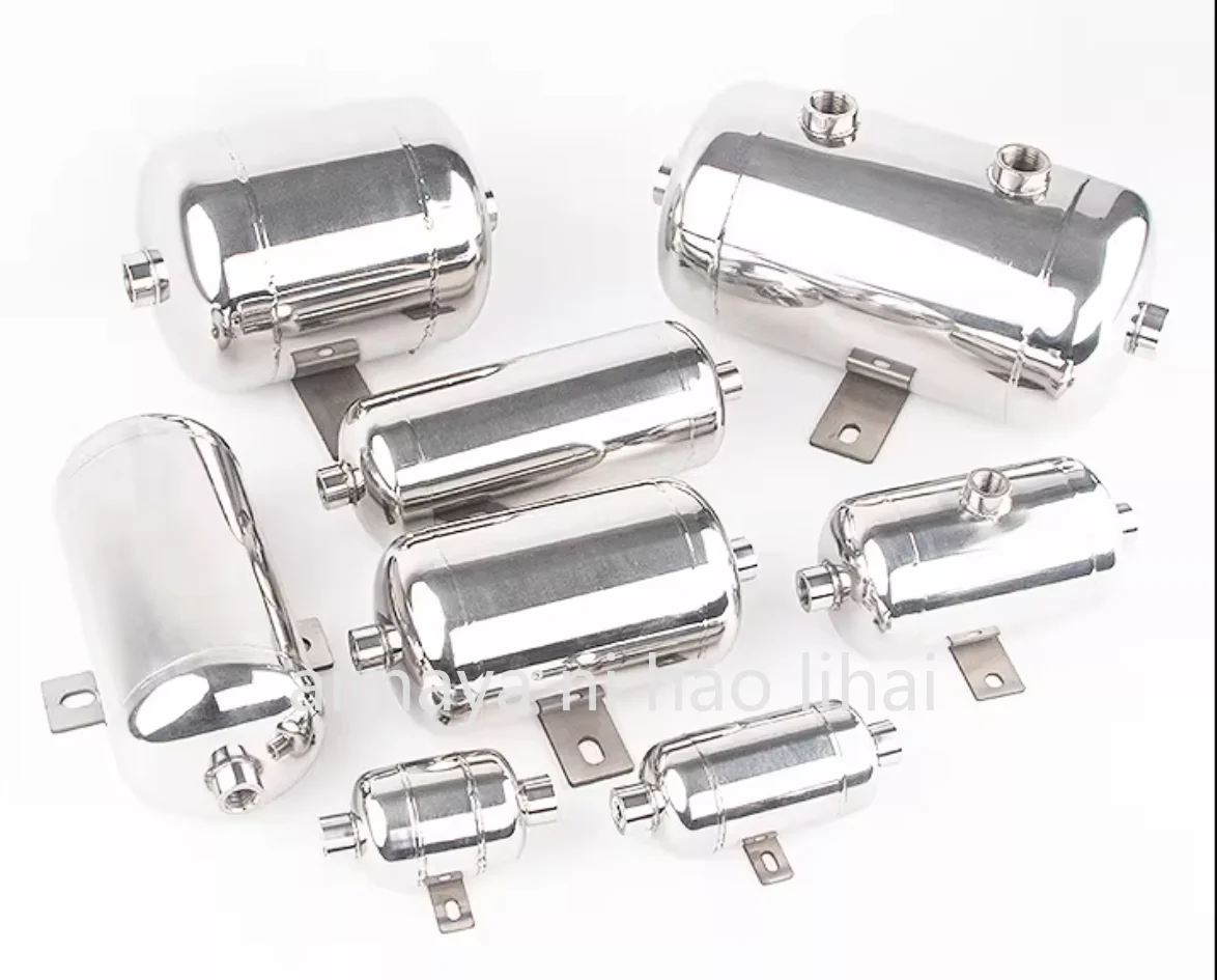 Small 304 stainless steel gas storage tank 0.5L1L2L3L high pressure gas storage cylinder miniature pressure tank buffer tank