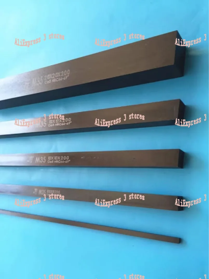Super Duro Torno Cnc Hss Ferramenta de Corte Quadrado Bits Barra mm x mm x 200 mm Barra Chata Aço Alta Velocidade Cortador Mosca