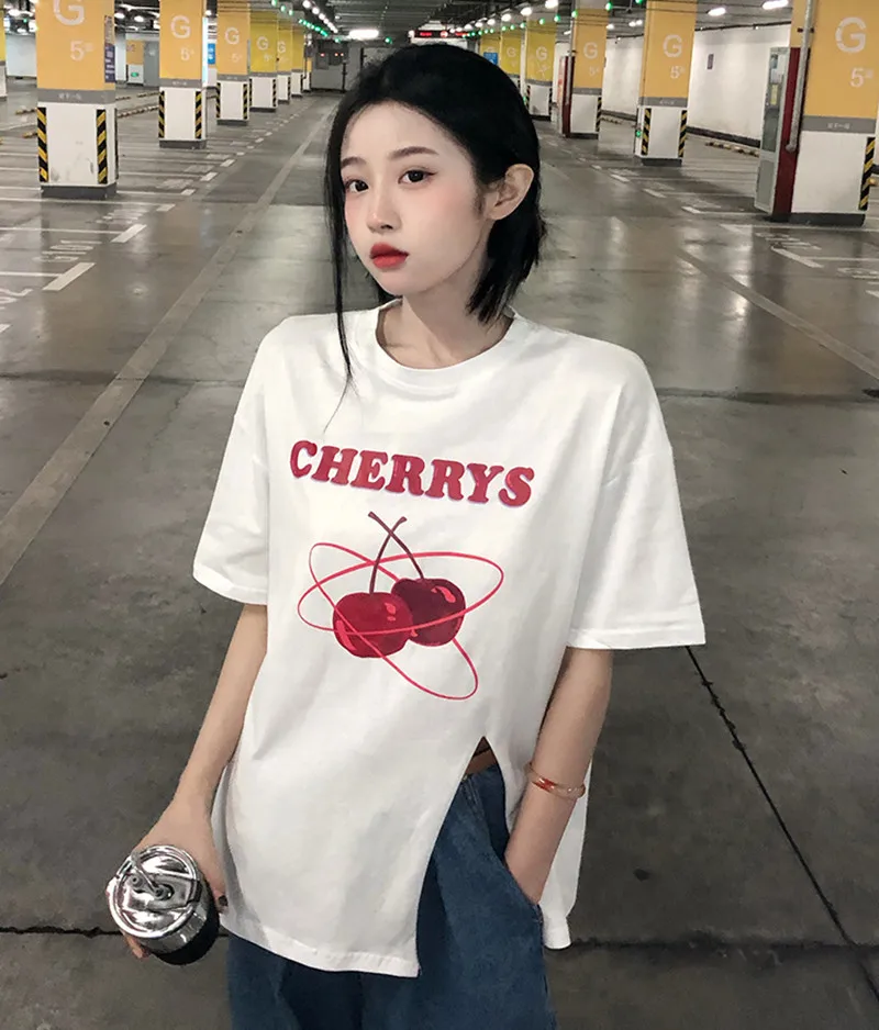 ort Sve تي شيرت نسائي لربيع وصيف جديد Faion فضفاض مناسب للطالبات ملابس غير رسمية متعددة الاستخدامات #4