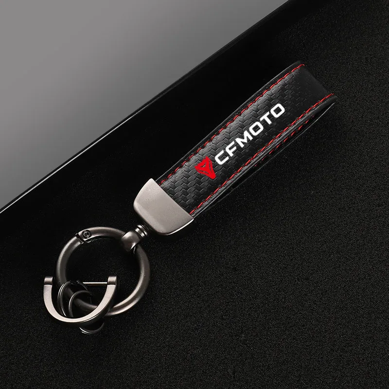 High-Grade Carbon Fiber Motorcycle Keychain Holder Keyring for CFMOTO CF650 650NK 400NK 250NK 400GT   Accessories