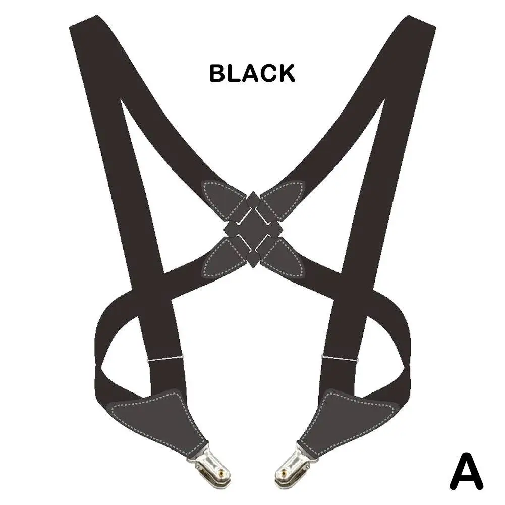 Men's Suspenders Braces Adjustable Unisex Braces X Fashion Suspensorio Suspender Belt Straps Clip on Accessories Shape Appa W5N7