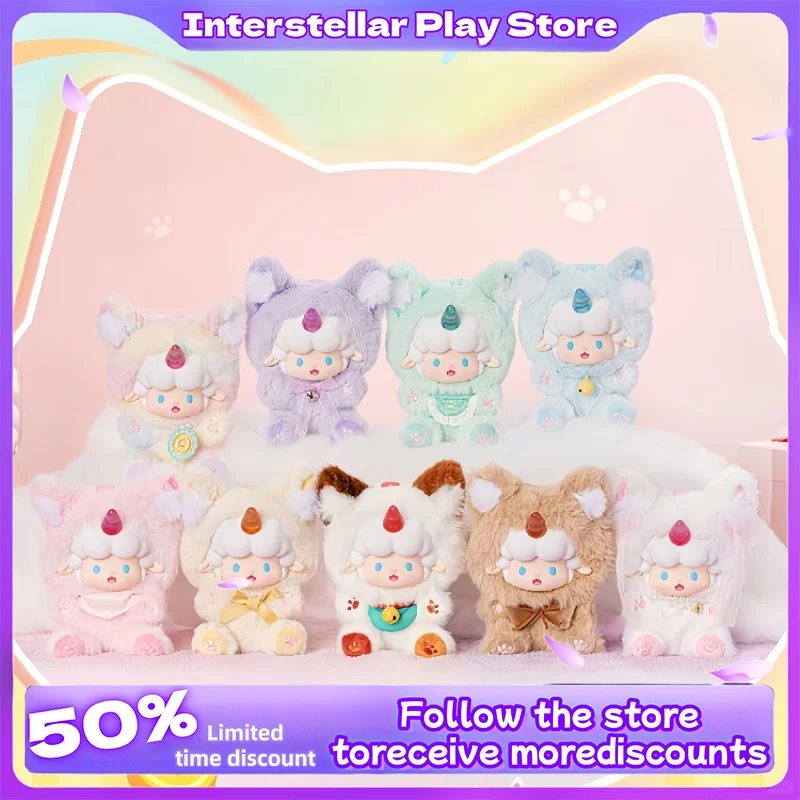 

Hot New Toptoy Genuine Roll Sheep Meow Candy House Series Plush Pendant Blind Box Trendy Play Accessories Mysterious Box Gift