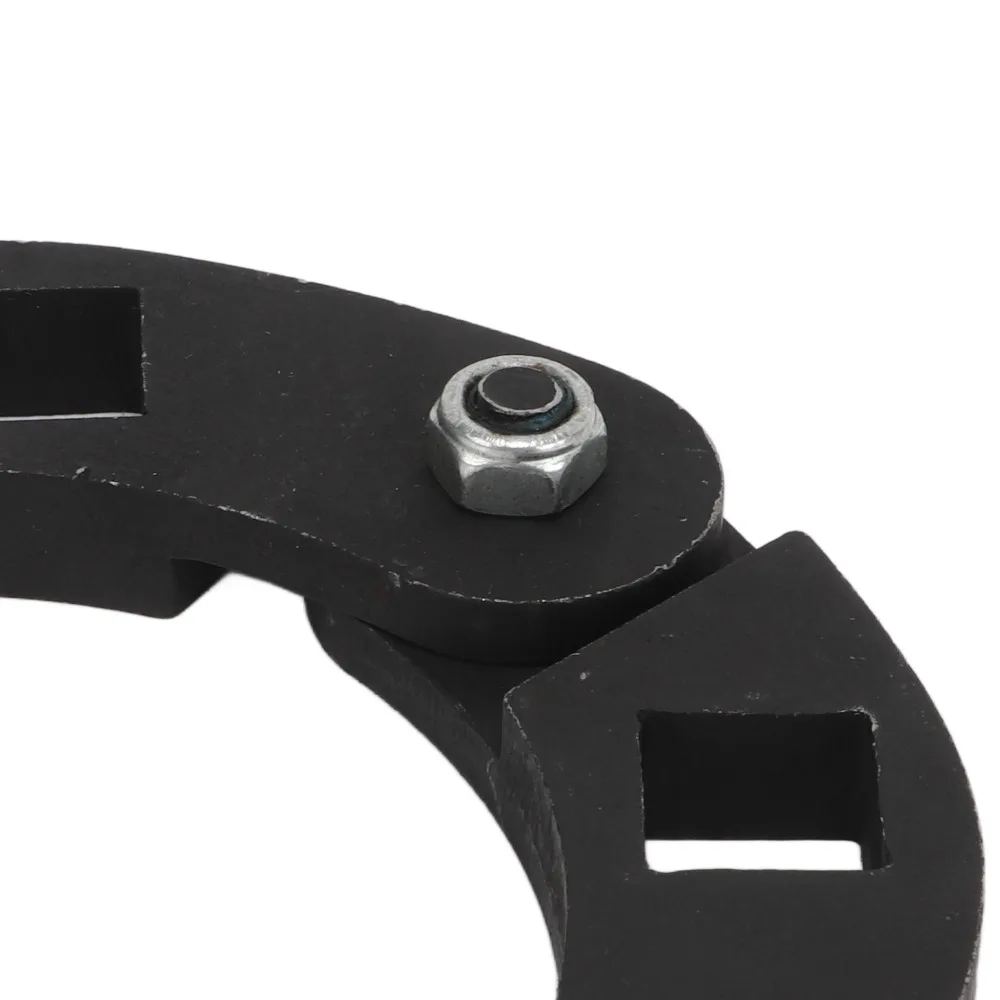 Black Gland Nut Wrench Carbon Steel Fits 1 to 3‑3/4in Gland Nuts Hydraulic Cylinder Wrench Heavy Duty Adjustable Pin Spanner