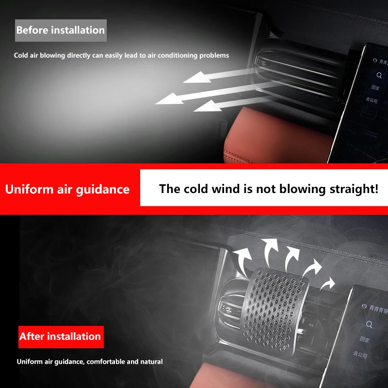 Universal Anti Direct Blowing Wind Baffle Car Air Conditioner Vent Ventilation Cover Outlet Panel Cover Car Accessories