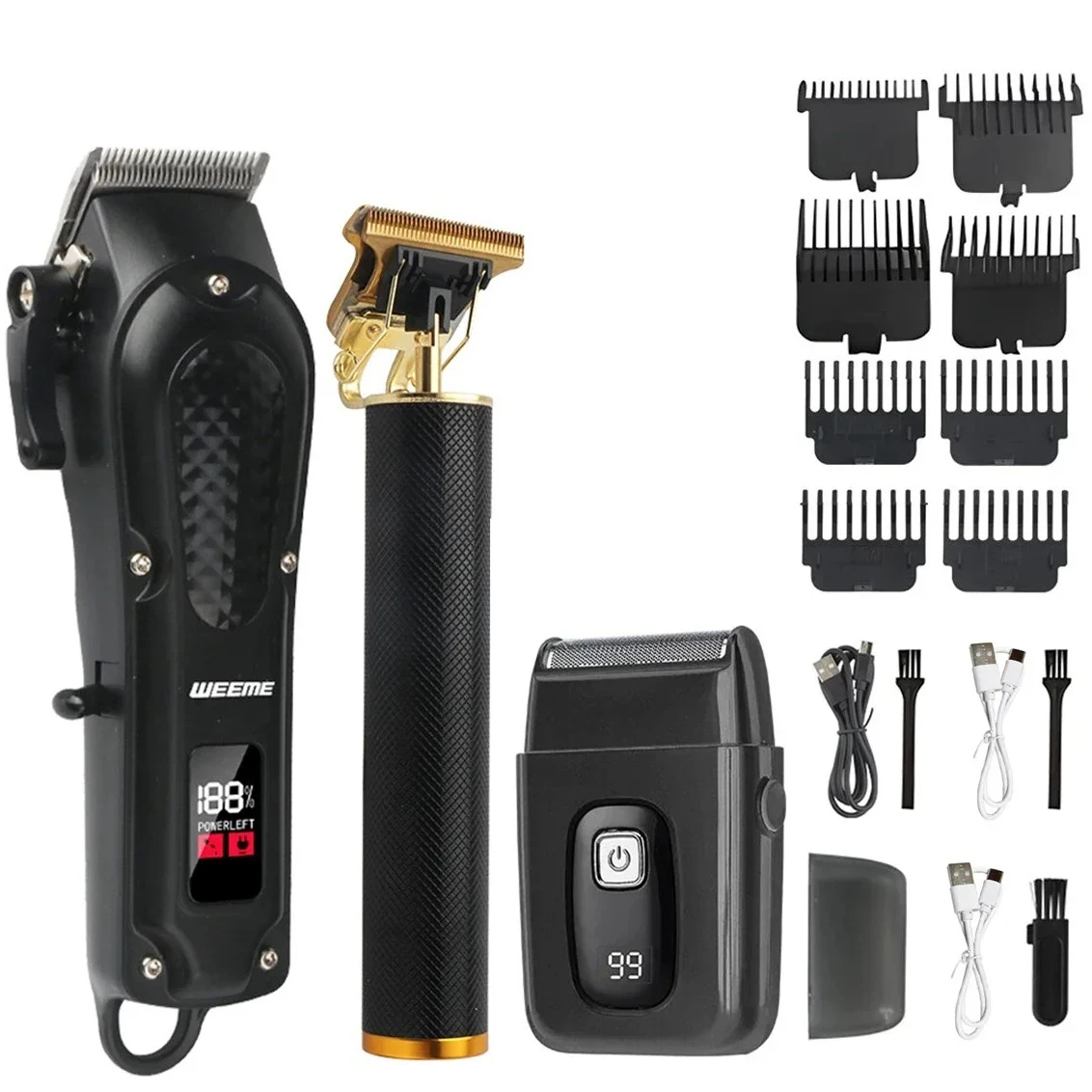2026 Hair Clipper Cordless Electric Hair Cutting Machine Portable Shaver Barber USB Fast Charging Hair Trimmer For Hairdresse