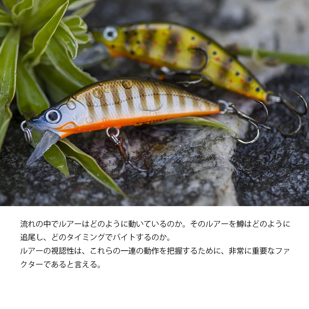 COUNTBASS Forellen-Minnow, 50 mm, 5,5 g, (1,97 Zoll, 0,2 Unzen), sinkende Angelköder, Kunststoff-Wobbler, Barsch, Leurre Angler's Tackle – Detail 11