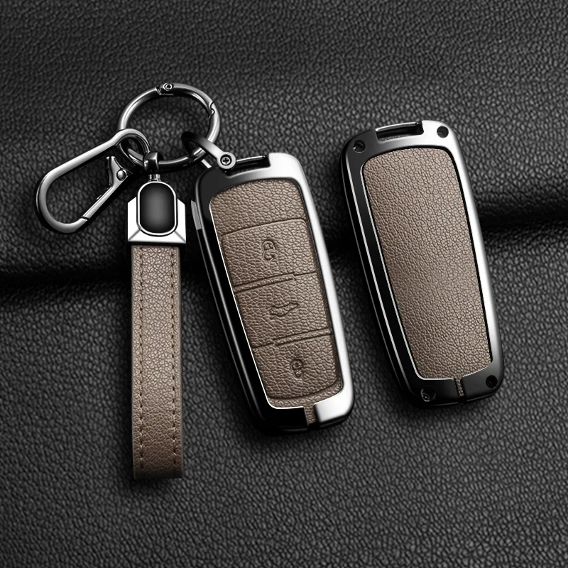 Suitable for Volkswagen CC Passat B6 B7 Passat 3C CC Maogatan R36 B5 B7L car remote key set, zinc alloy car key protection case