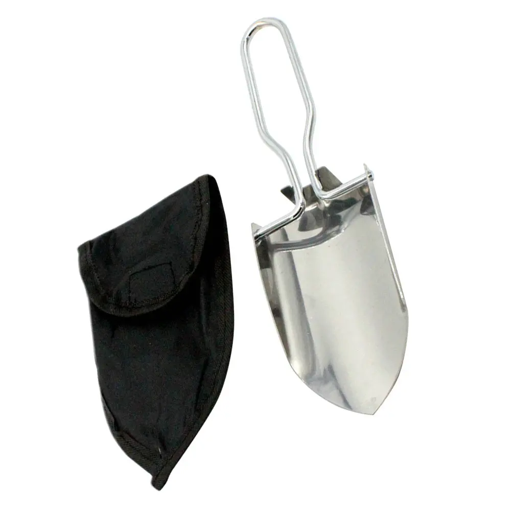

Multifunction Folding Shovel Stainless Steel Portable Garden Spade for Outdoor Activities with Storage Bag Included