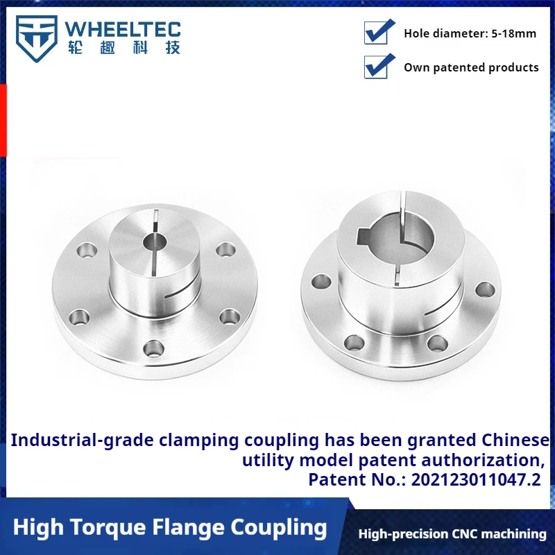

High torque flange coupling, high quality 6061 clamping aluminum alloy omnidirectional wheel, optional inner diameter of the whe
