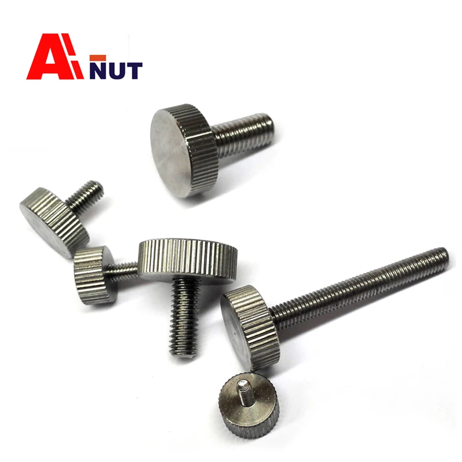 m3 m4 m5 m6 m8 Knurled Thumb Screws ,304 Stainless Steel Adjust Knurled Handle Bolt ,A046