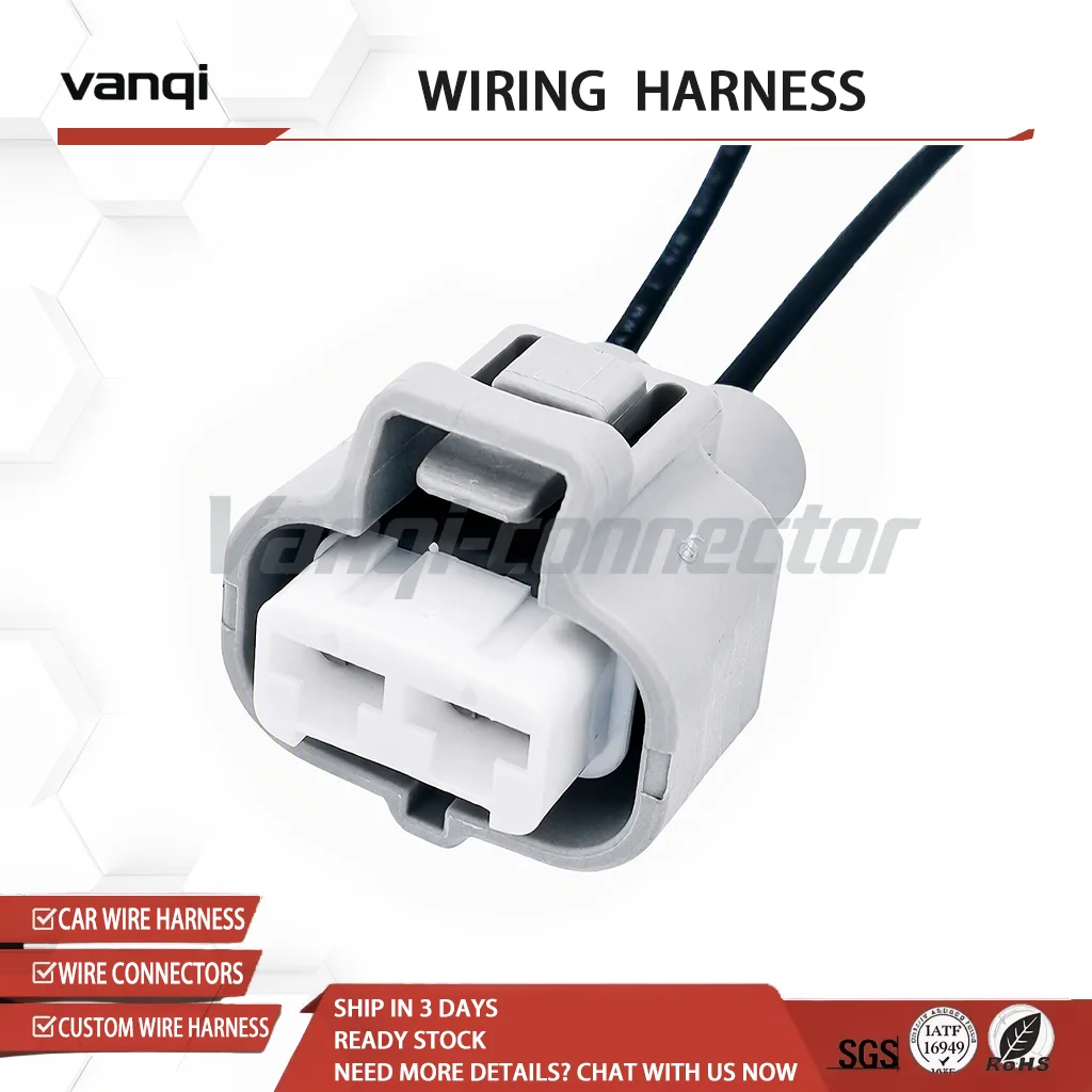 50set 6189-0425 2Pin 4.8mm Pitch Waterproof Automotive Connector Female Housing Gray PBT Car Plug