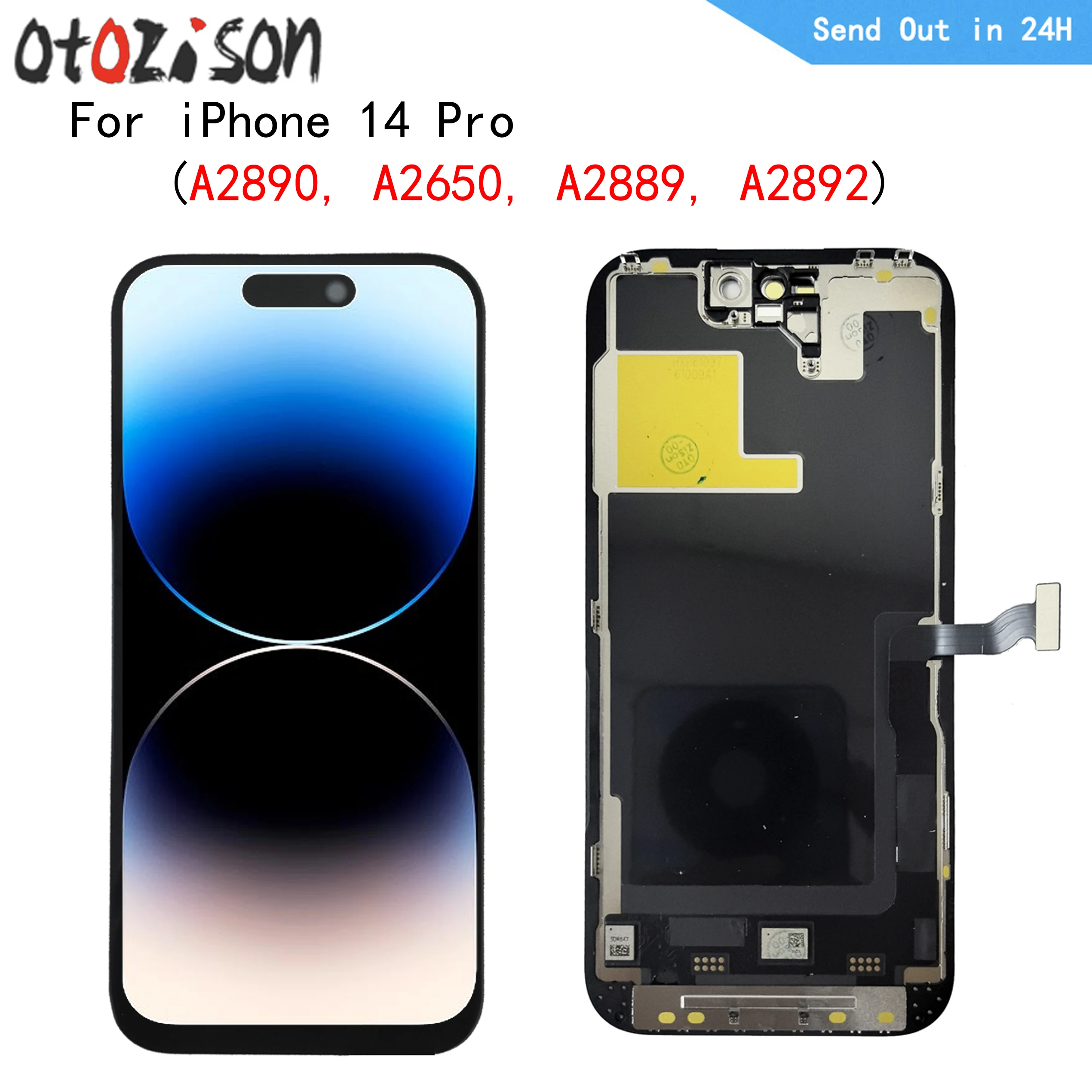 LCD For Apple iPhone 14 Pro A2890, A2650, A2889, A2892 Display Screen Touch Panel Digitizer Sensor Assembly For iPhone14 Pro