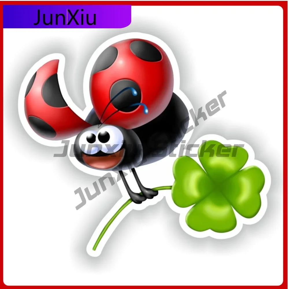 Ladybug Ladybird Trendy Vehicle Body Decoration Suitable For Motorcycle Bicycle Helmet Surfaces Stickers Sun Resistant